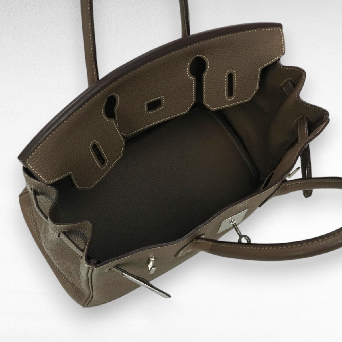 エルメス HERMES バーキン30 バーキン 30 バッグ トートバッグ トゴ エトゥープ Etoupe グレー Gray シルバー金具 ハンドバッグ