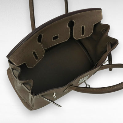 エルメス HERMES バーキン30 バーキン 30 バッグ トートバッグ トゴ エトゥープ Etoupe グレー Gray シルバー金具 ハンドバッグ