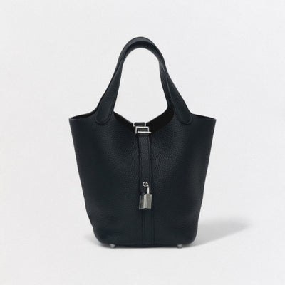 エルメス HERMES ピコタンロックPM ピコタンロック PM バッグ トートバッグ トリヨンクレマンス ノワール noir ブラック Black 黒 シルバー金具 ピコタン ハンドバッグ ピコタンロック18 ピコタン18