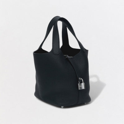 エルメス HERMES ピコタンロックPM ピコタンロック PM バッグ トートバッグ トリヨンクレマンス ノワール noir ブラック Black 黒 シルバー金具 ピコタン ハンドバッグ ピコタンロック18 ピコタン18