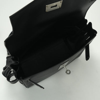 エルメス HERMES ケリーメッセンジャーPM ケリー メッセンジャー PM バッグ ショルダーバッグ エヴァーグレイン ノワール Noir ブラック Black 黒 シルバー金具 エバーグレイン