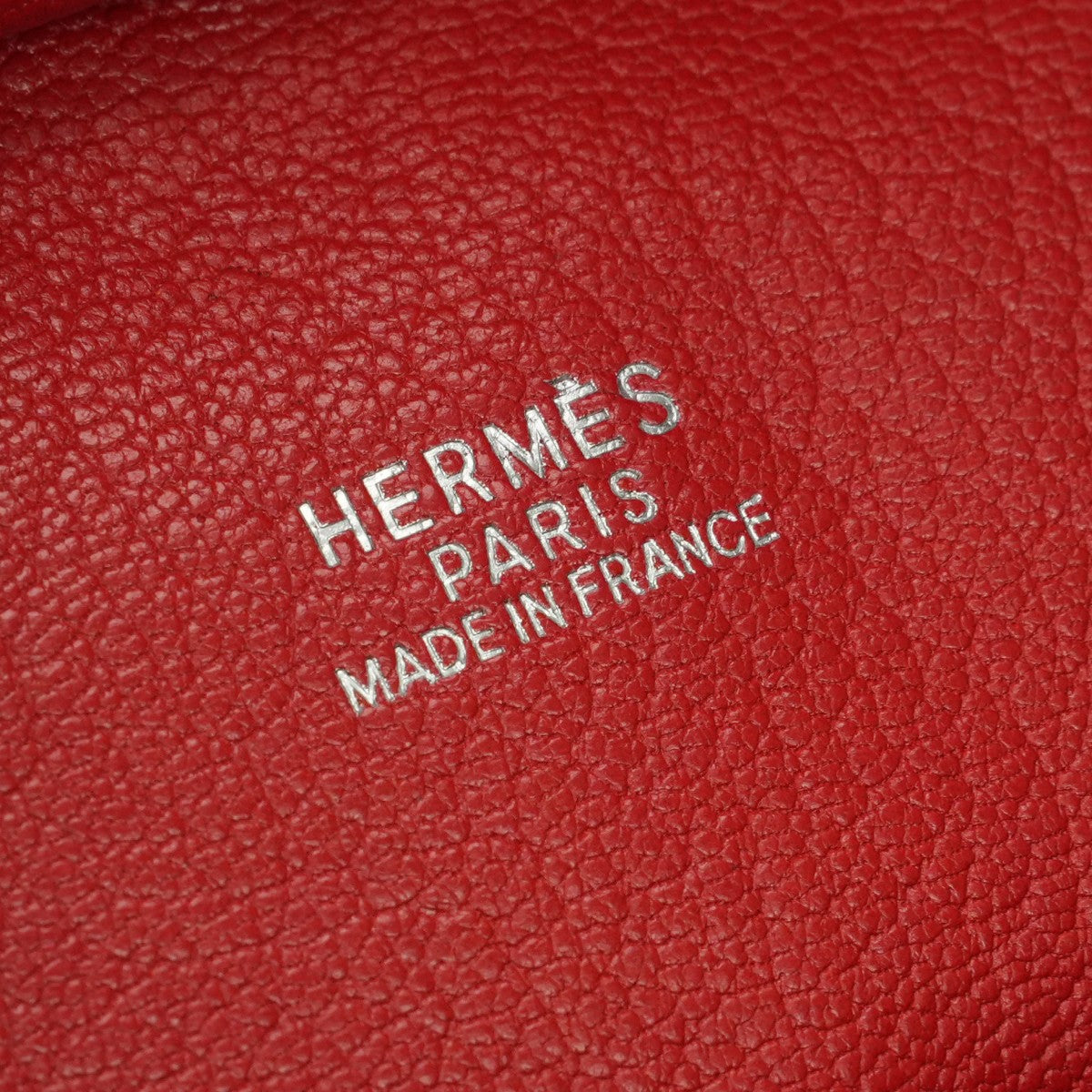 エルメス HERMES プリュム28 プリュム 28 バッグ トートバッグ トゴ ルージュカザック Rouge Casaque レッド Red 赤 シルバー金具 ハンドバッグ ビジネスバッグ