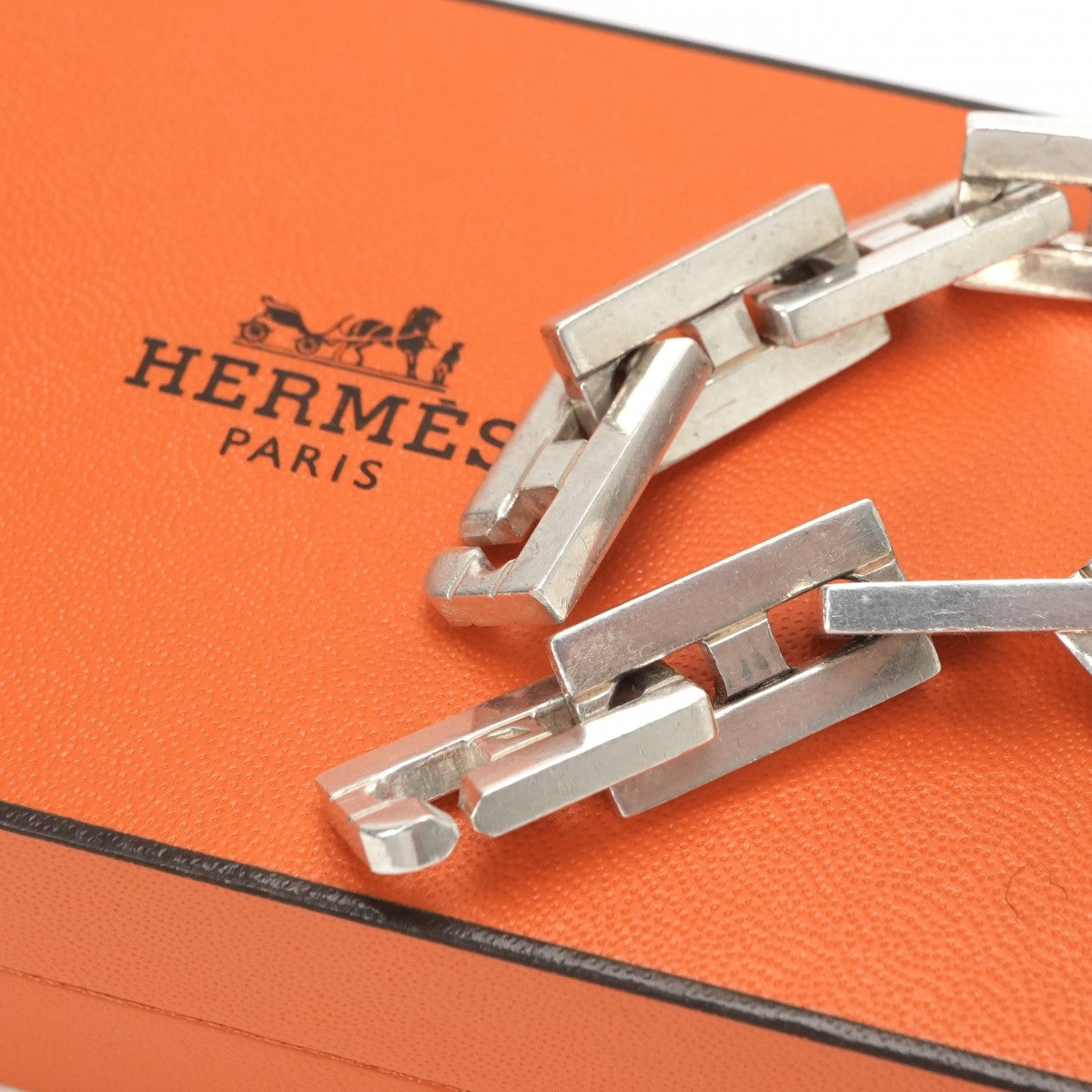 エルメス HERMES ヘラクレス ブレスレット バングル カフ 925 銀