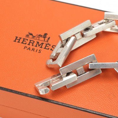 エルメス HERMES ヘラクレス ブレスレット バングル カフ 925 銀