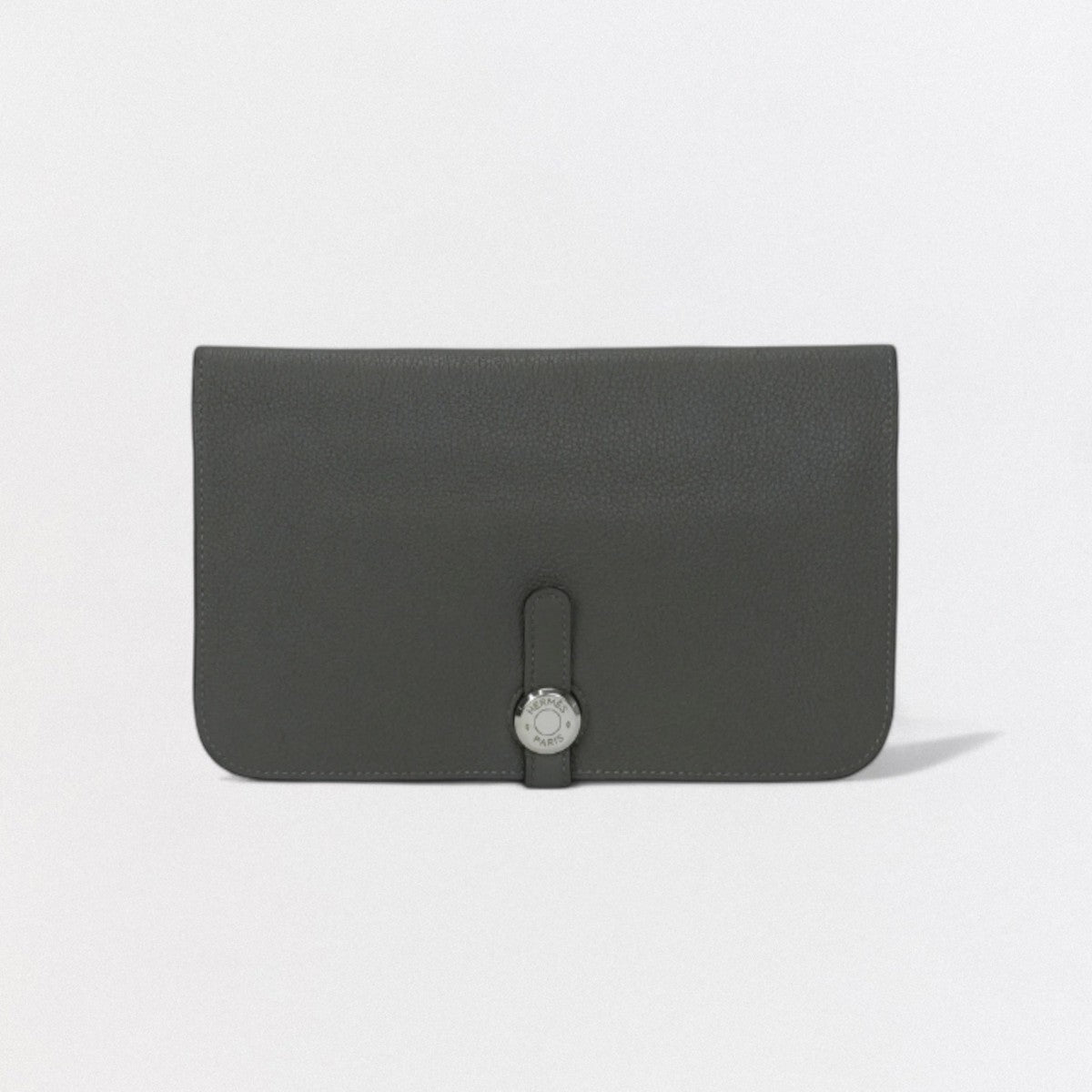エルメス HERMES ドゴンGM ドゴン GM ドゴンデュオ 財布 長財布 ロングウォレット エバーカラー エタン Etain グレー Gray シルバー金具