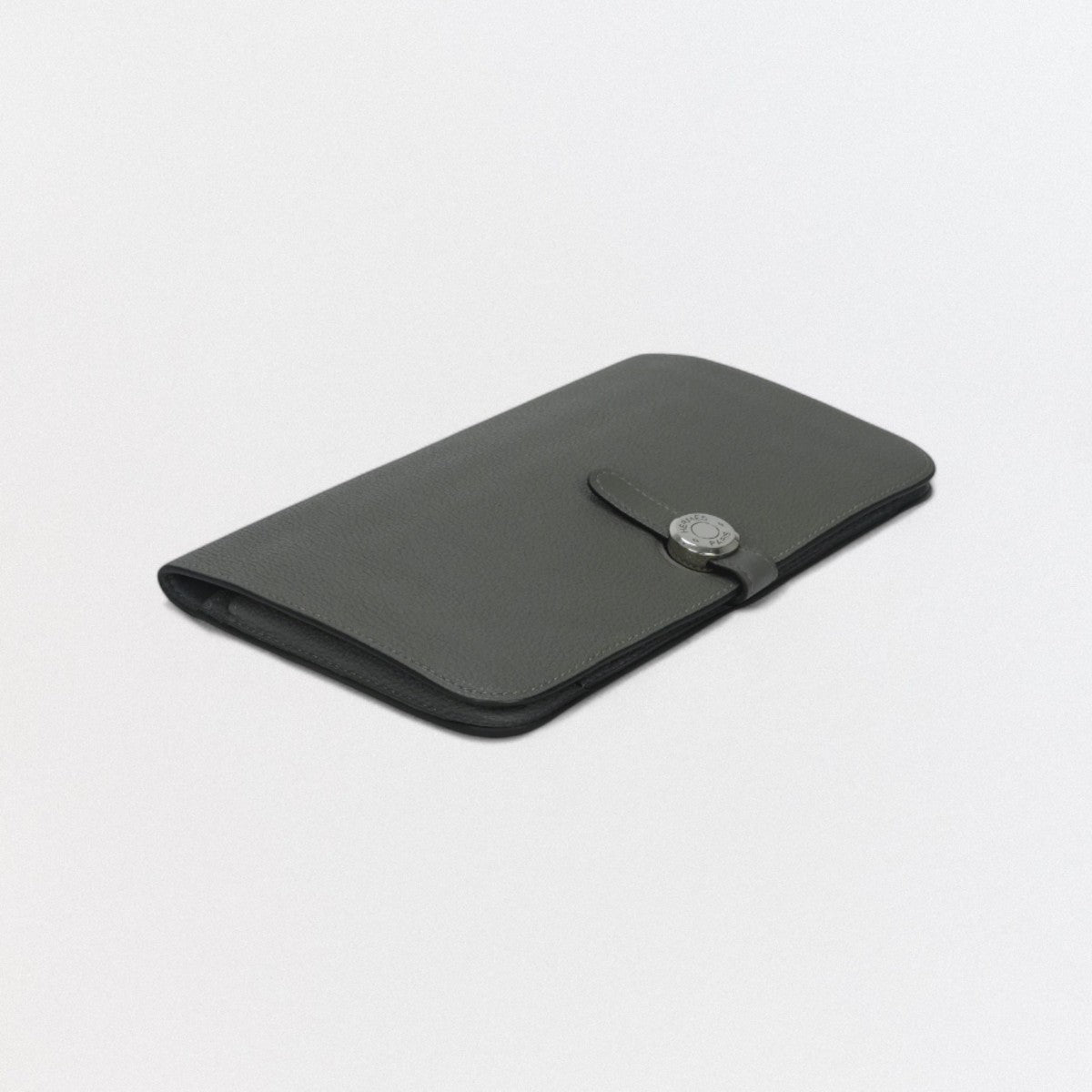 エルメス HERMES ドゴンGM ドゴン GM ドゴンデュオ 財布 長財布 ロングウォレット エバーカラー エタン Etain グレー Gray シルバー金具