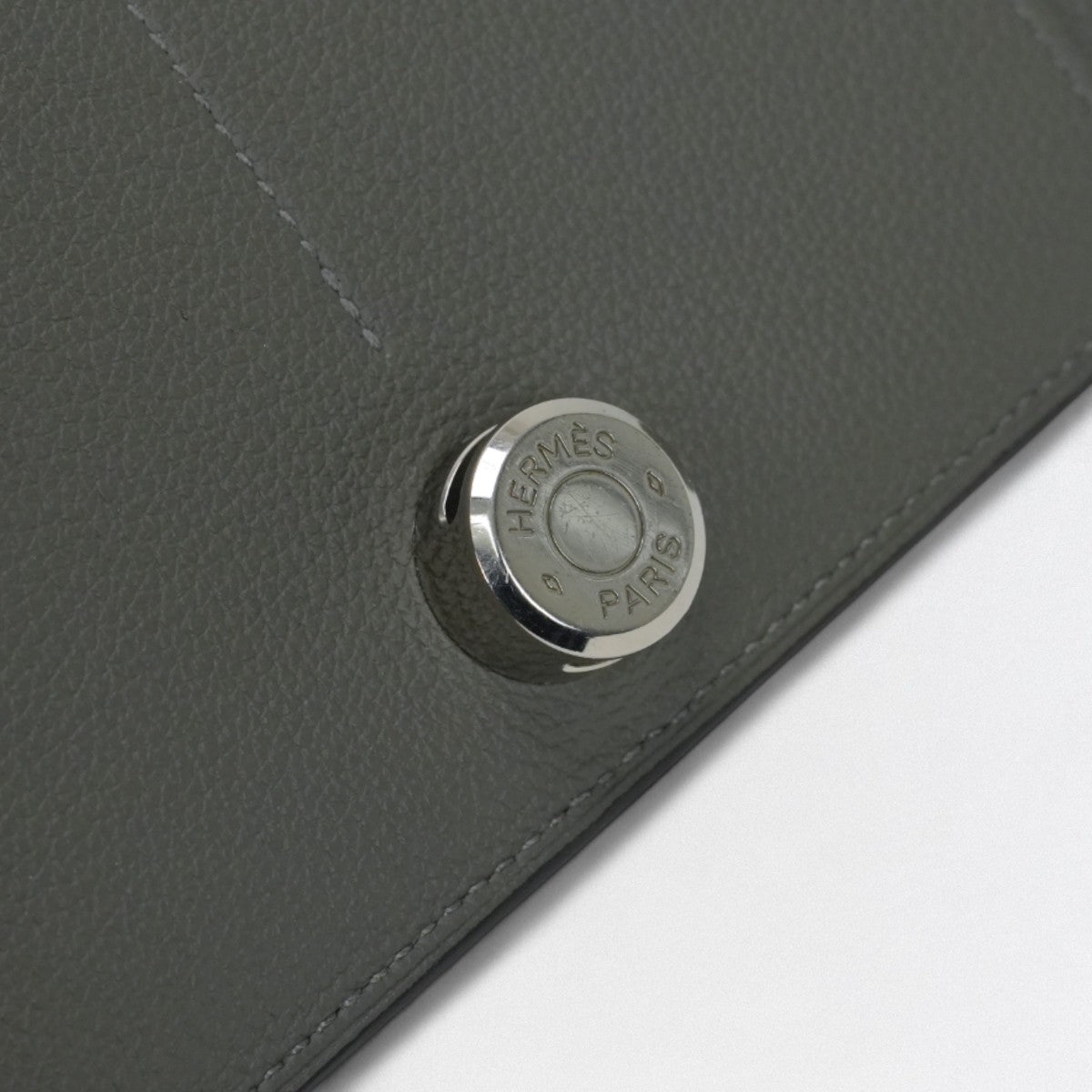 エルメス HERMES ドゴンGM ドゴン GM ドゴンデュオ 財布 長財布 ロングウォレット エバーカラー エタン Etain グレー Gray シルバー金具
