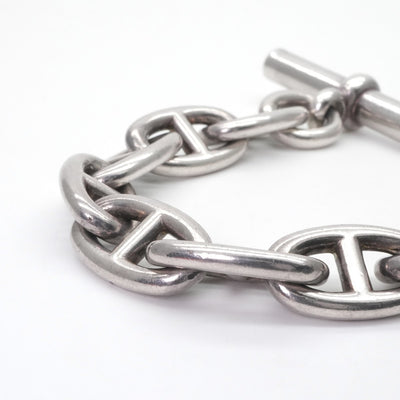 エルメス HERMES シェーヌダンクル ブレスレット バングル カフ 925 銀