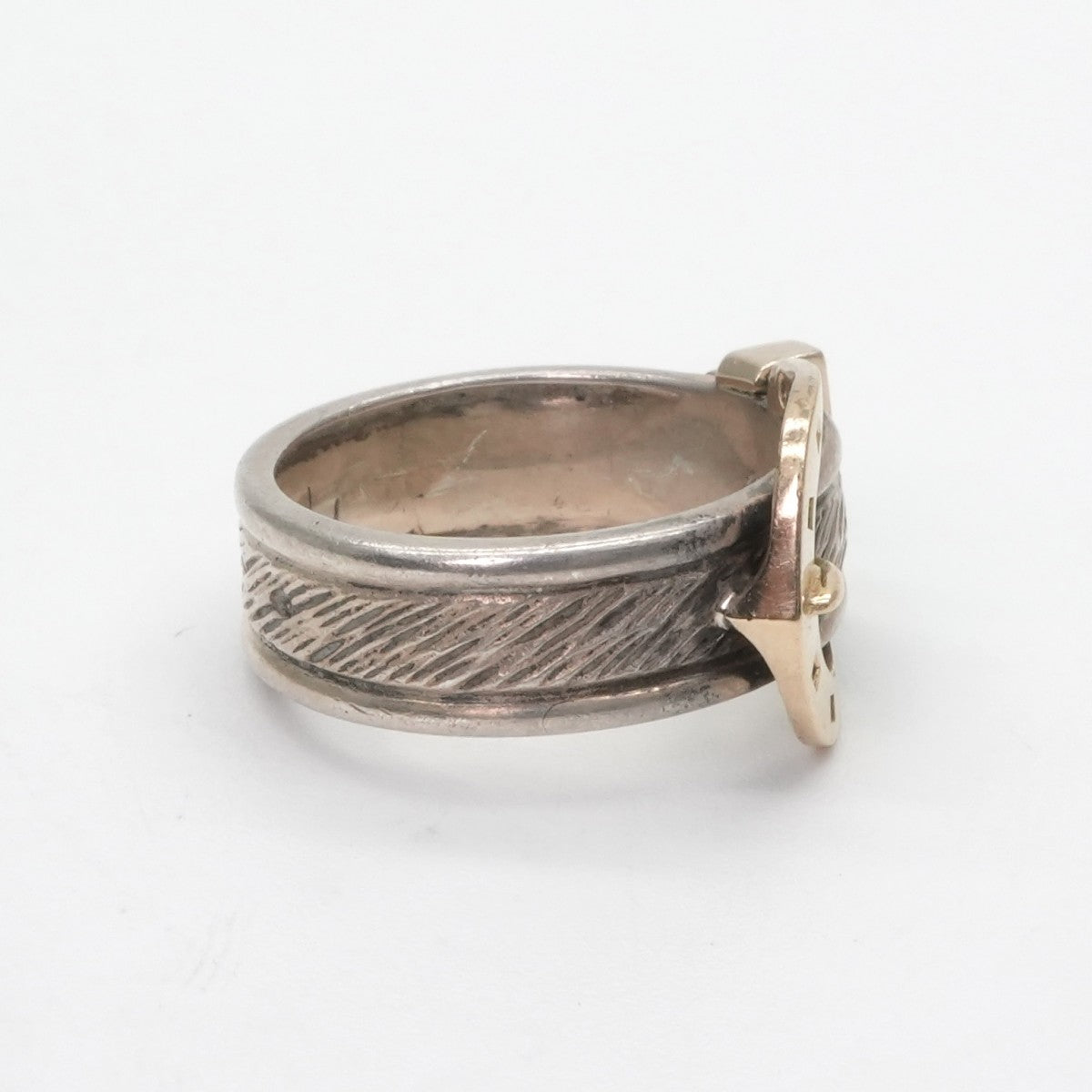 エルメス HERMES リング 指輪 750/925 シルバー 金 アンティーク 希少 レア　シルバー