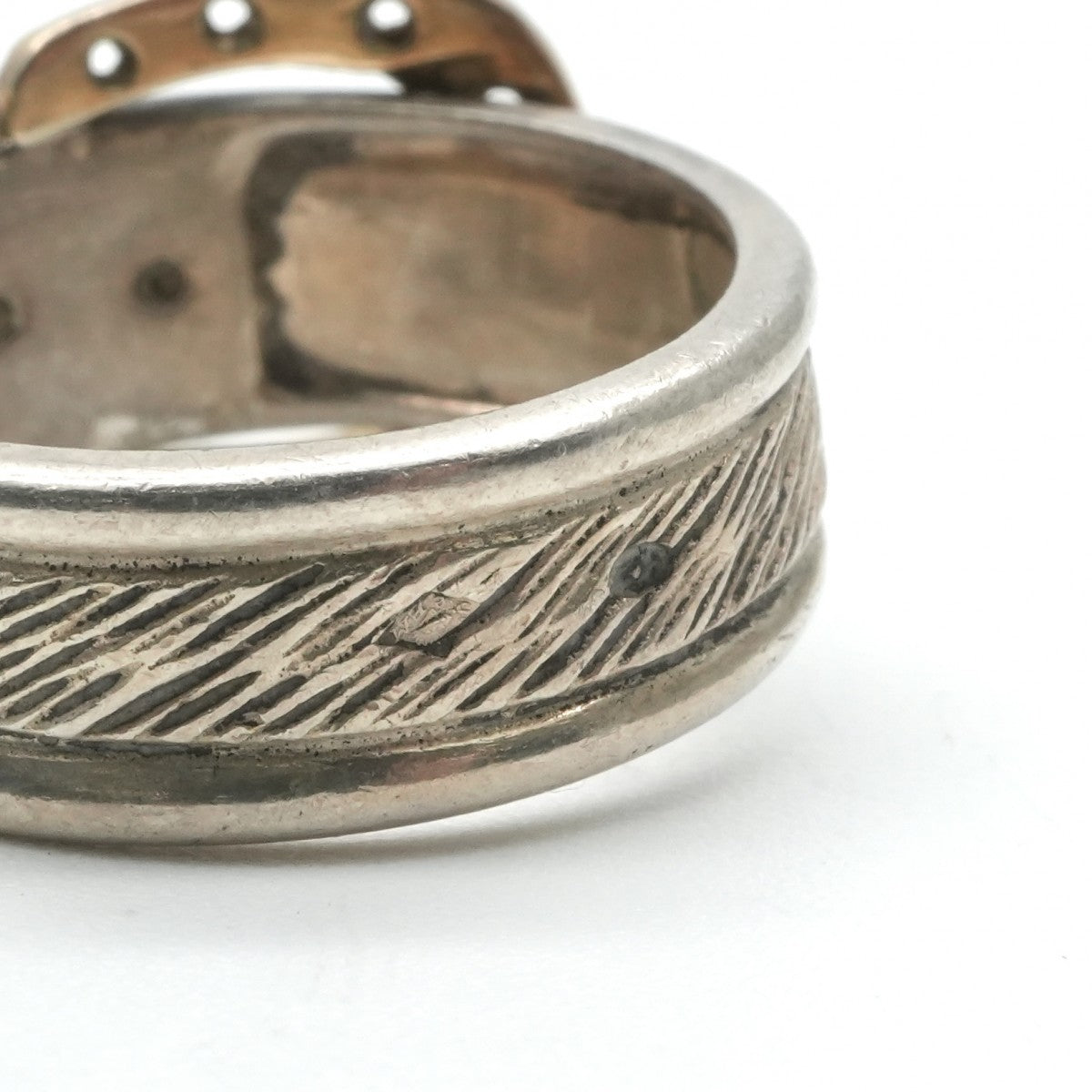 エルメス HERMES リング 指輪 750/925 シルバー 金 アンティーク 希少 レア　シルバー