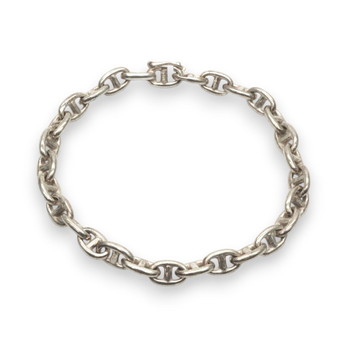 エルメス HERMES シェーヌダンクル ブレスレット バングル カフ 925 銀