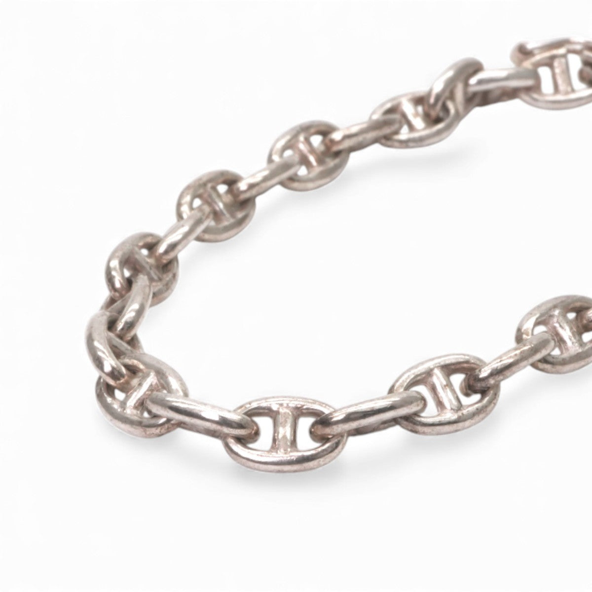 エルメス HERMES シェーヌダンクル ブレスレット バングル カフ 925 銀