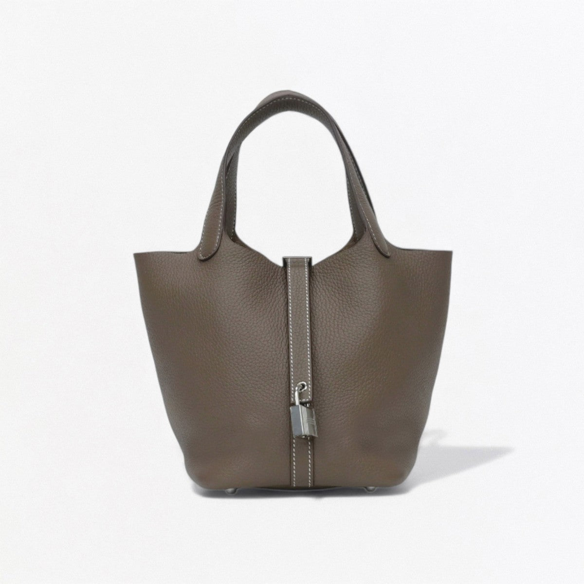 エルメス HERMES ピコタンロックPM ピコタンロック PM ピコタンロック18 バッグ トートバッグ トリヨンクレマンス エトゥープ Etoupe グレー Gray シルバー金具 ハンドバッグ