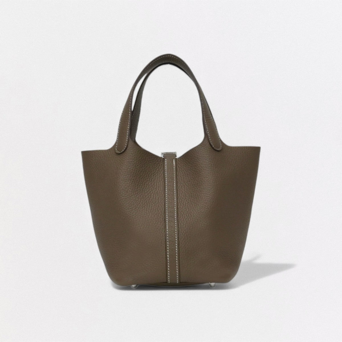 エルメス HERMES ピコタンロックPM ピコタンロック PM ピコタンロック18 バッグ トートバッグ トリヨンクレマンス エトゥープ Etoupe グレー Gray シルバー金具 ハンドバッグ