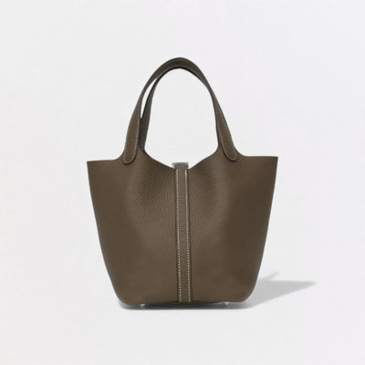 エルメス HERMES ピコタンロックPM ピコタンロック PM ピコタンロック18 バッグ トートバッグ トリヨンクレマンス エトゥープ Etoupe グレー Gray シルバー金具 ハンドバッグ