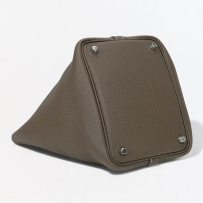 エルメス HERMES ピコタンロックPM ピコタンロック PM ピコタンロック18 バッグ トートバッグ トリヨンクレマンス エトゥープ Etoupe グレー Gray シルバー金具 ハンドバッグ