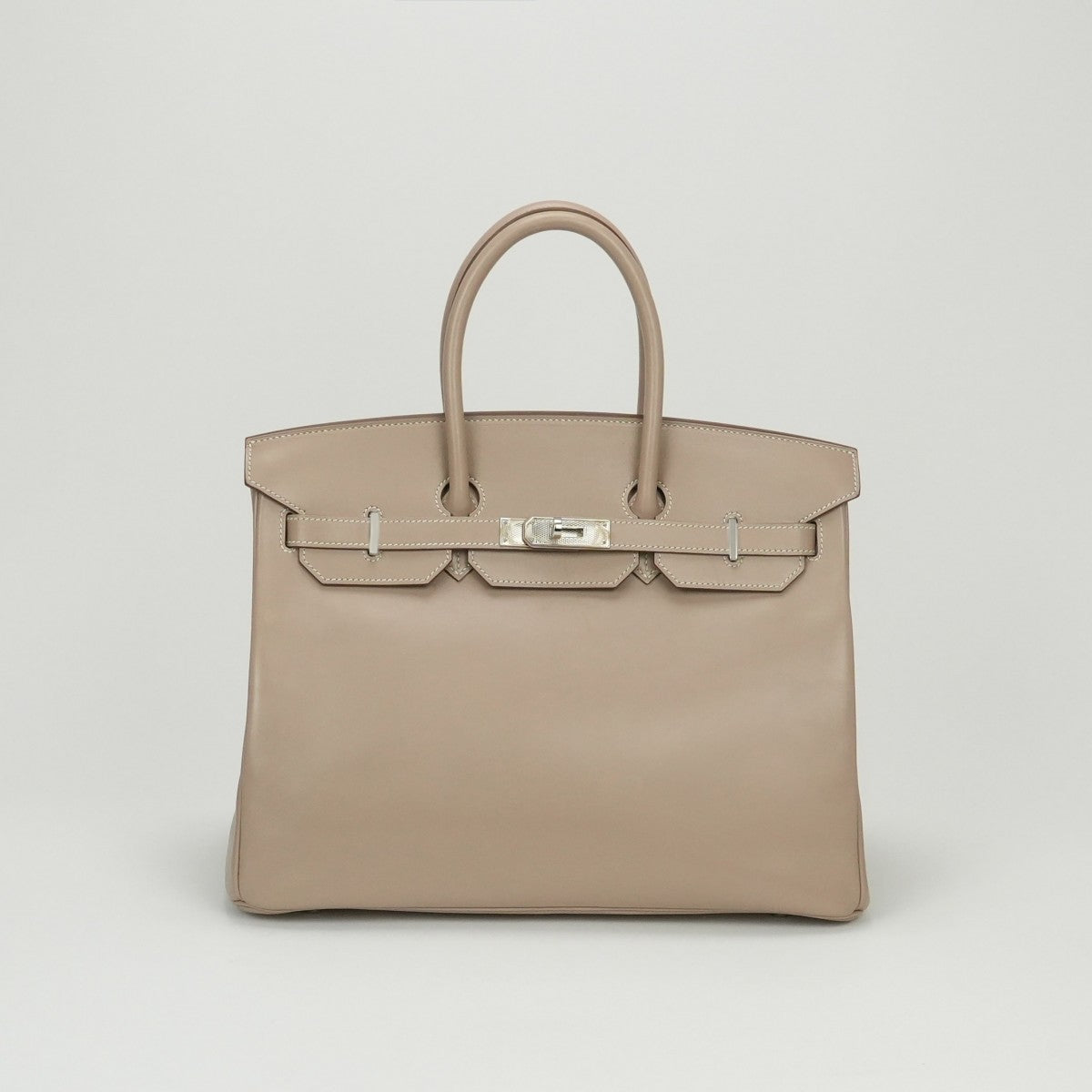 エルメス HERMES バーキン35 バーキン 35 バッグ トートバッグ タデラクト アルジル Argile ベージュ ギロッシュ金具 シルバー金具 ハンドバッグ ギローシュ金具