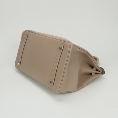 エルメス HERMES バーキン35 バーキン 35 バッグ トートバッグ タデラクト アルジル Argile ベージュ ギロッシュ金具 シルバー金具 ハンドバッグ ギローシュ金具