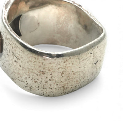 エルメス HERMES ブトニエール リング 指輪 750/925 ゴールド 銀