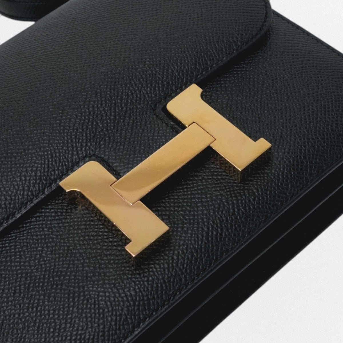 エルメス HERMES コンスタンス3 ミニ18 コンスタンス 3 ミニ18 バッグ ショルダーバッグ エプソン ノワール Noir ブラック Black 黒 ゴールド金具 コンスタンスミニ コンスタンス18 ヴォーエプソン