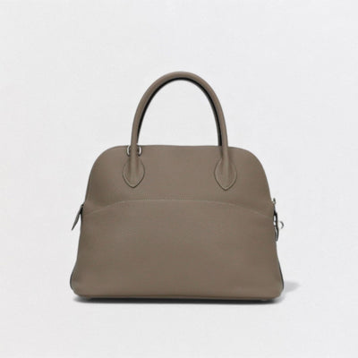 HERMES 爱马仕 Bolide 31 Bolide 31 包袋 托特包 Taurillon Clemence Tourtière 灰色 Gristourterelle 灰色 灰色 银色五金 手提包