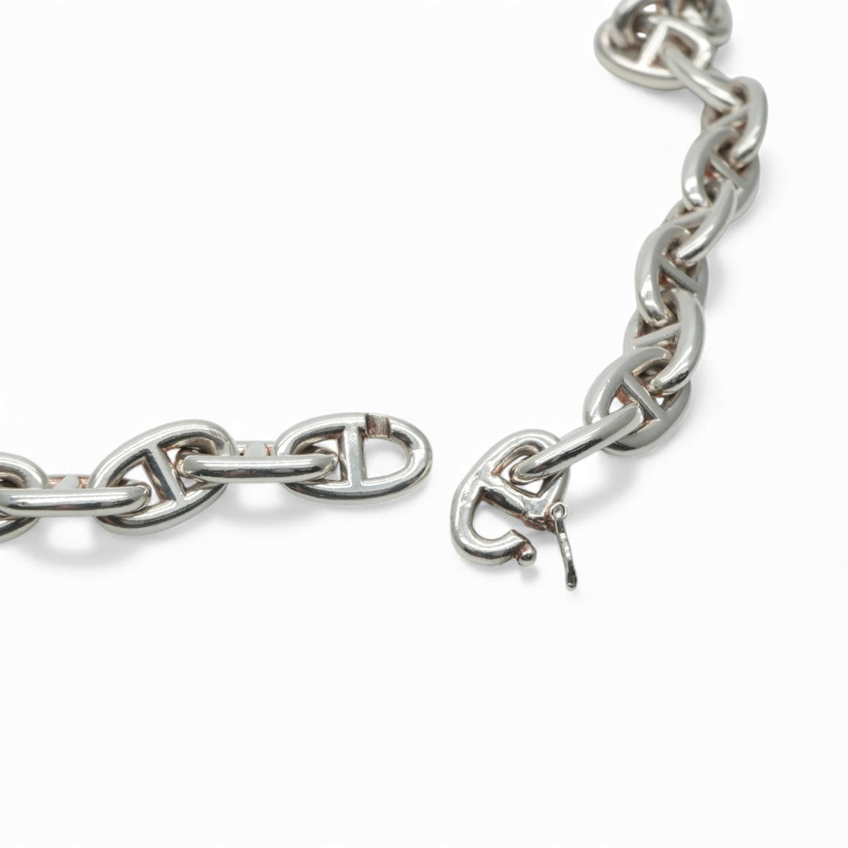 エルメス HERMES シェーヌダンクル ネックレス ペンダント チョーカー 925 銀