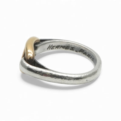 エルメス HERMES シェーヌダンクル リング 指輪 750/925 シルバー 金
