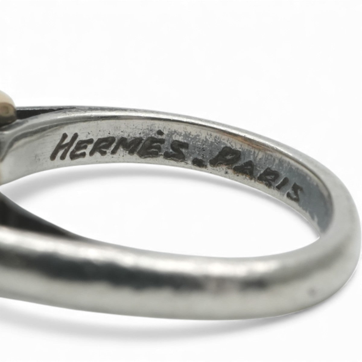 エルメス HERMES シェーヌダンクル リング 指輪 750/925 シルバー 金