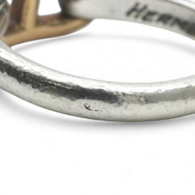 エルメス HERMES シェーヌダンクル リング 指輪 750/925 シルバー 金