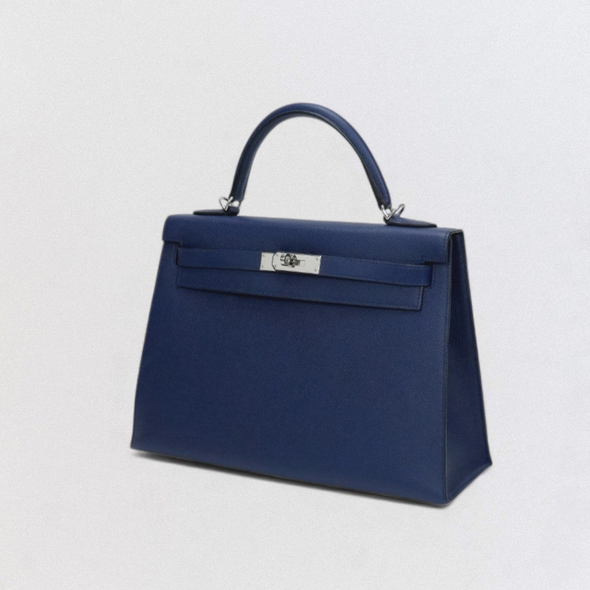 エルメス HERMES ケリー32 ケリー 32 バッグ トートバッグ ショルダーバッグ エプソン ブルーサフィール bluesaphir ブルー Blue 青 シルバー金具 ハンドバッグ ヴォーエプソン 新型 V字金具