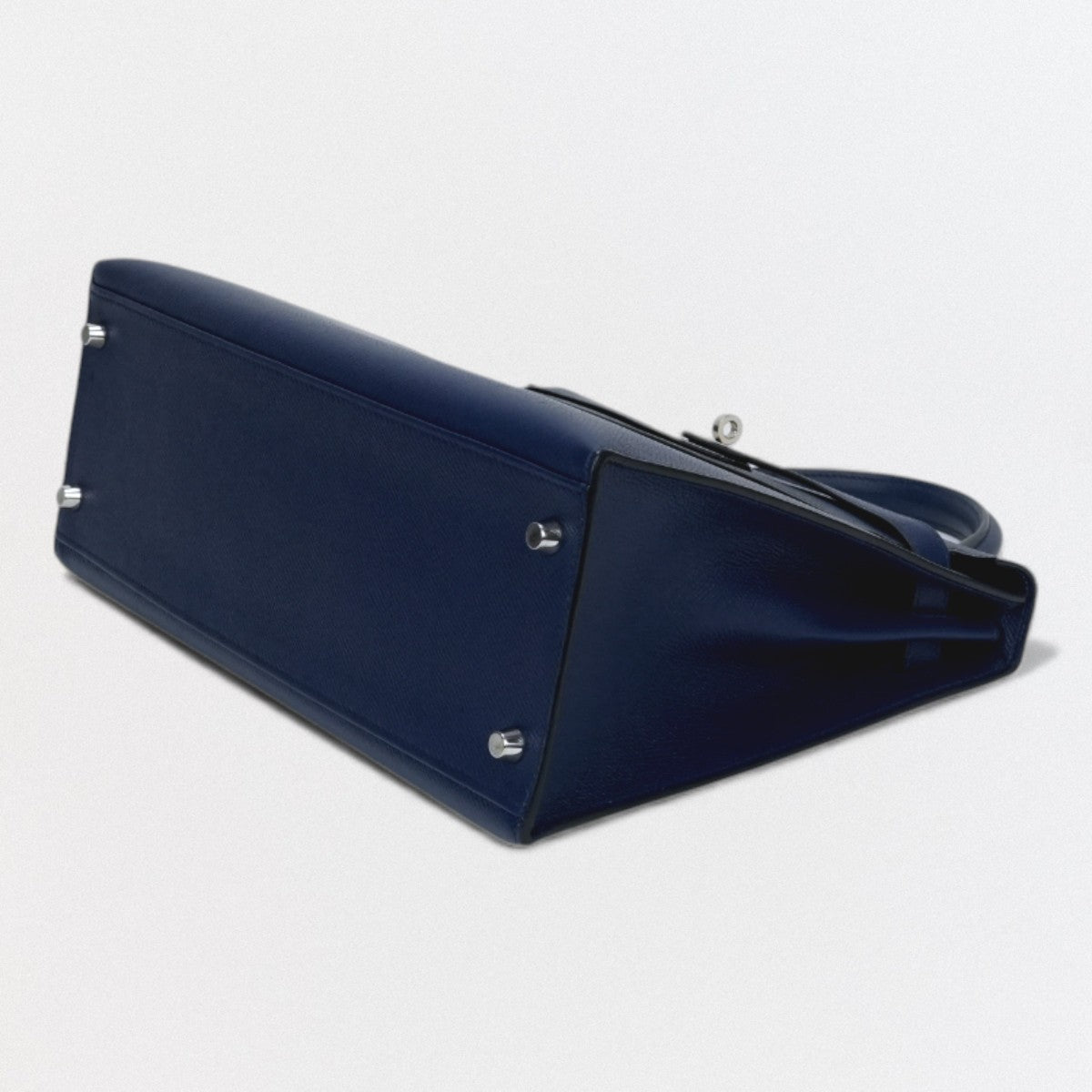 エルメス HERMES ケリー32 ケリー 32 バッグ トートバッグ ショルダーバッグ エプソン ブルーサフィール bluesaphir ブルー Blue 青 シルバー金具 ハンドバッグ ヴォーエプソン 新型 V字金具