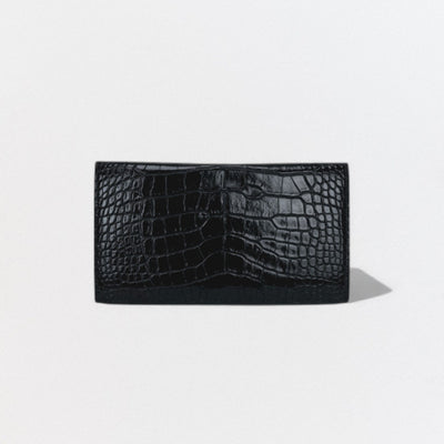 HERMES HERMES MC2 Fleming MC2 Fleming 钱包 长款钱包 长款钱包 鳄鱼皮 黑色 黑色 黑色 异域风情