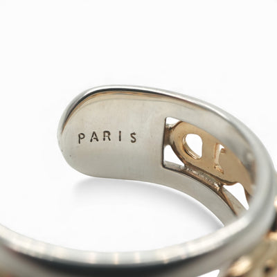 エルメス HERMES アンシェネ リング 指輪 750/925 シルバー 金