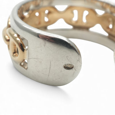 エルメス HERMES アンシェネ リング 指輪 750/925 シルバー 金