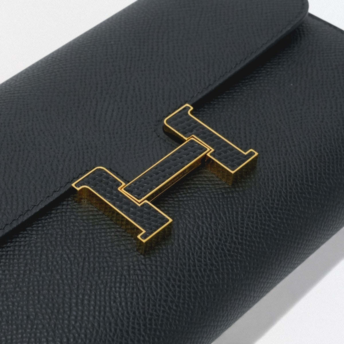 エルメス HERMES コンスタンスロングトゥーゴー コンスタンスロング トゥーゴー 財布 長財布 ロングウォレット エプソン ノワール Noir ブラック Black 黒 リザード ゴールド金具 ヴォーエプソン エキゾチック