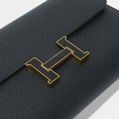 エルメス HERMES コンスタンスロングトゥーゴー コンスタンスロング トゥーゴー 財布 長財布 ロングウォレット エプソン ノワール Noir ブラック Black 黒 リザード ゴールド金具 ヴォーエプソン エキゾチック