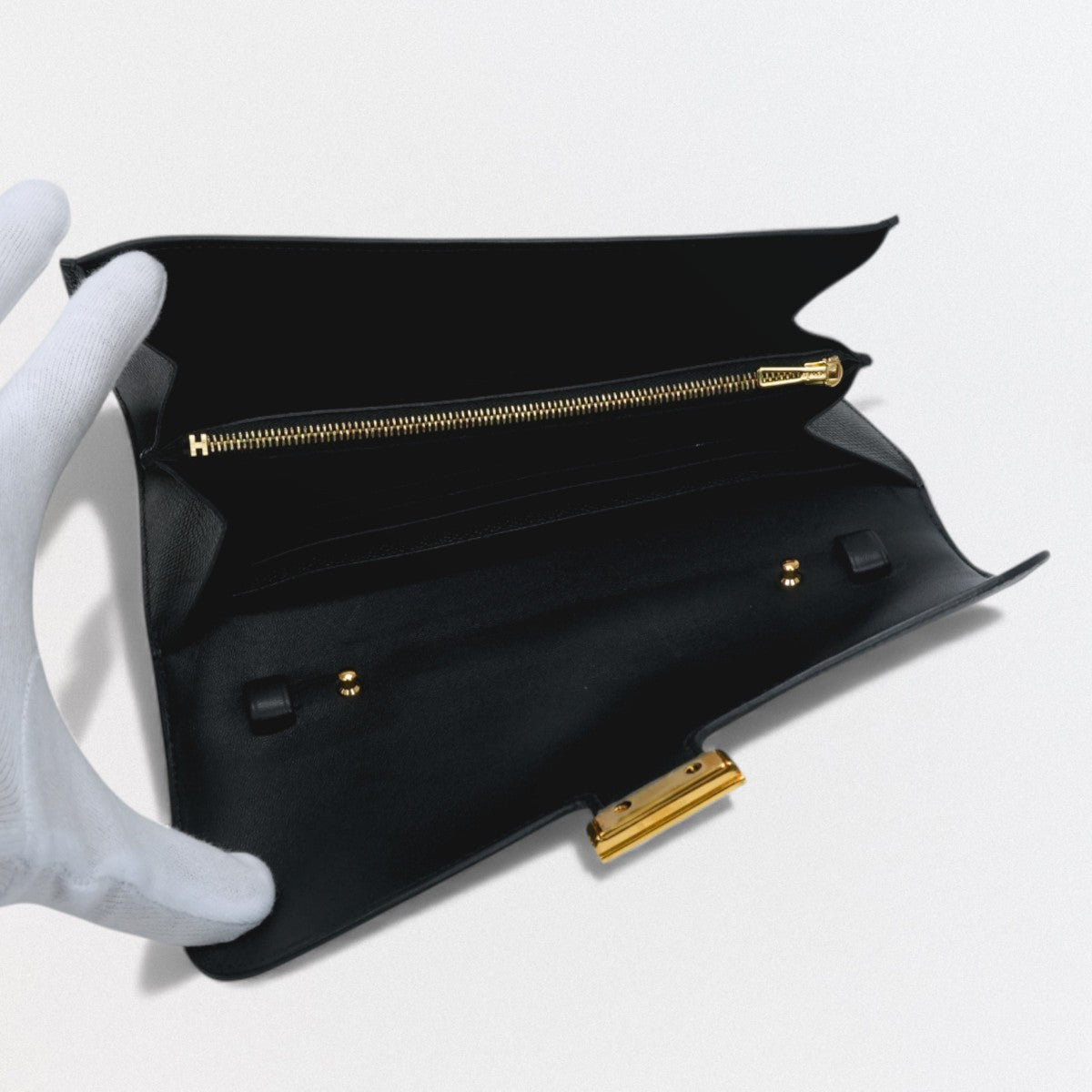 エルメス HERMES コンスタンスロングトゥーゴー コンスタンスロング トゥーゴー 財布 長財布 ロングウォレット エプソン ノワール Noir ブラック Black 黒 リザード ゴールド金具 ヴォーエプソン エキゾチック