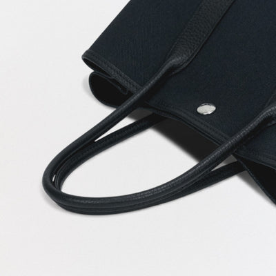 HERMES 爱马仕 Garden party TPM Garden party TPM Garden party 30 Garden party 包袋 托特包 Toile Military Negonda Noir 黑色 银色五金 手提包