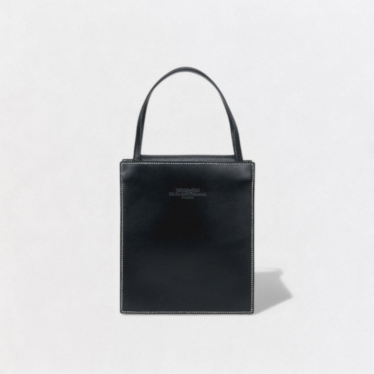エルメス HERMES ルーシーPM ルーシー PM バッグ トートバッグ ボックスカーフ シェーブル ノワール Noir ブラック Black 黒 ハンドバッグ シェブルミゾル