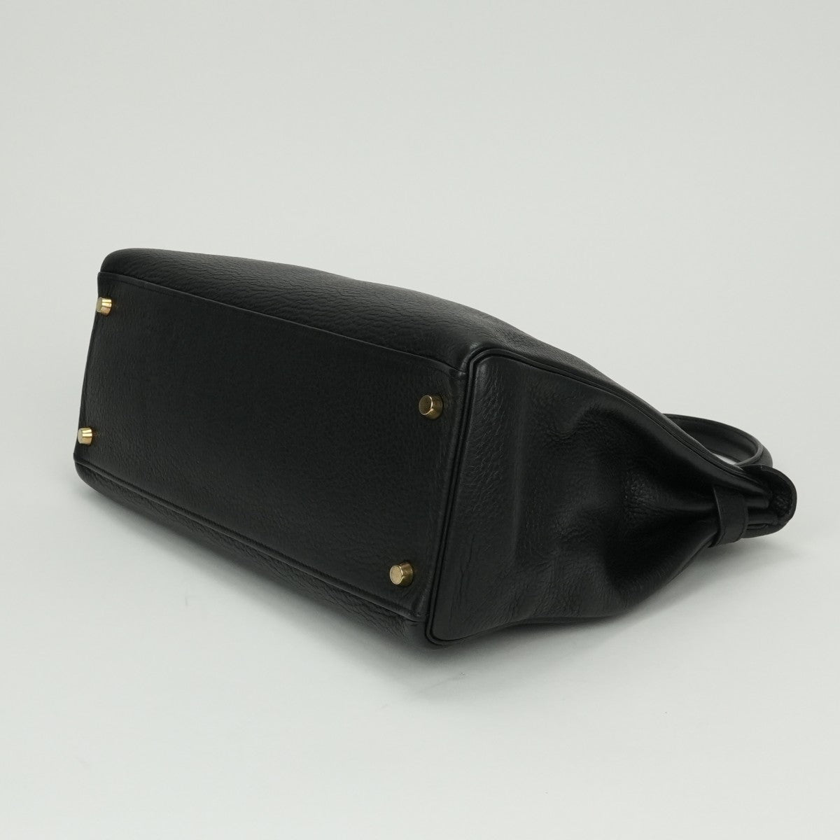 HERMES 爱马仕 Kelly 35 Kelly 35 包袋 手提包 单肩包 Taurillon Clemence Noir 黑色 黑金五金配件 手提包 V 形五金配件 内缝线