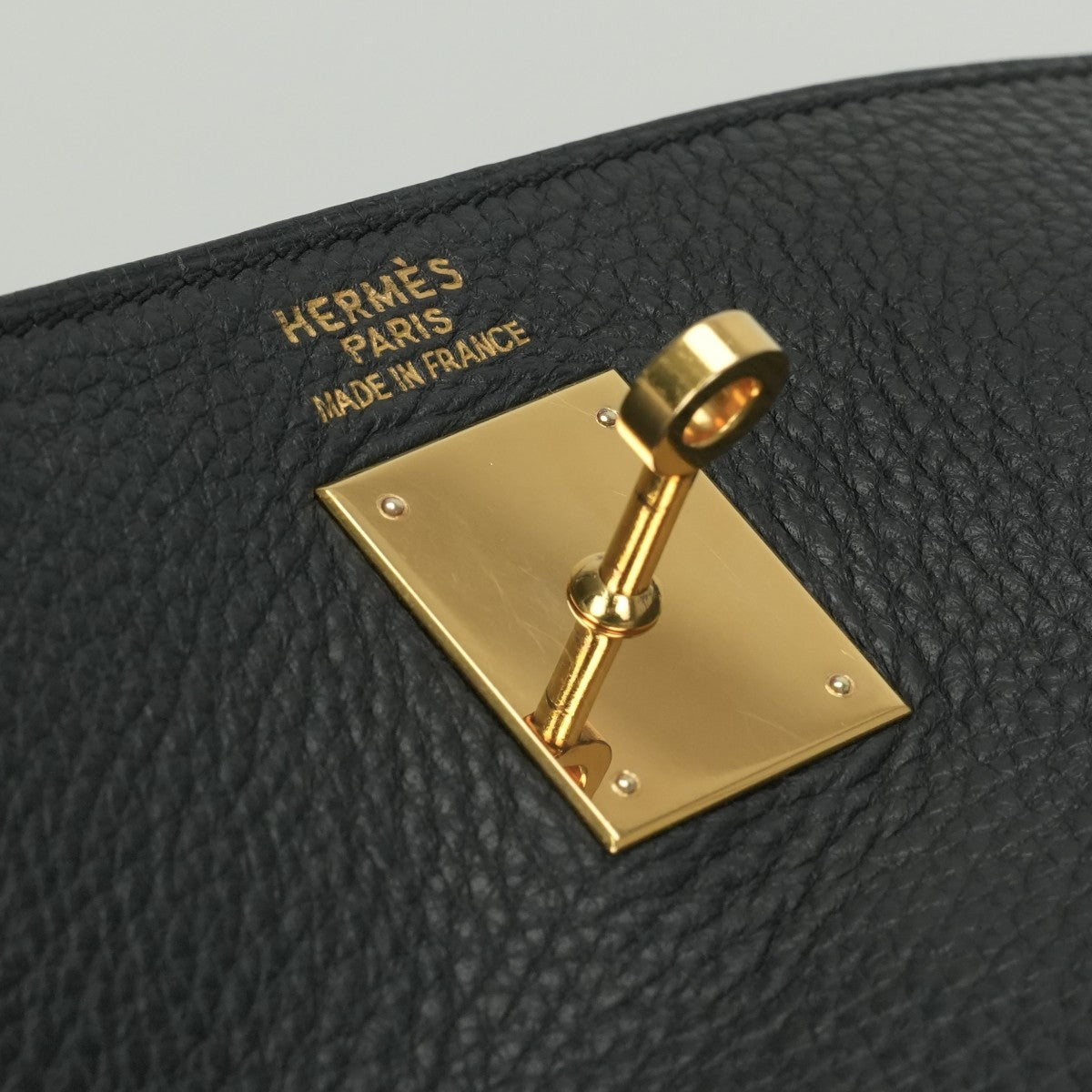 HERMES 爱马仕 Kelly 35 Kelly 35 包袋 手提包 单肩包 Taurillon Clemence Noir 黑色 黑金五金配件 手提包 V 形五金配件 内缝线