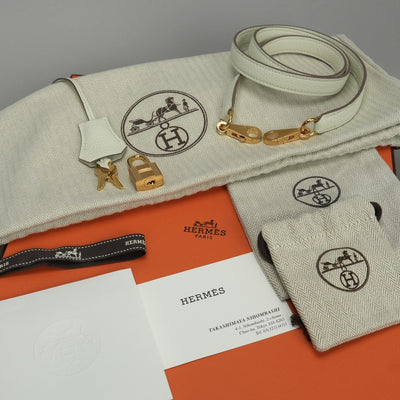 HERMES 爱马仕 Kelly 25 Kelly 25 包袋 托特包 单肩包 Togo 蘑菇白色 白金五金 手提包 2Way V 形五金