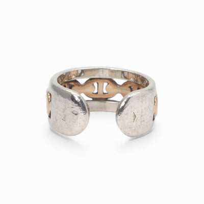 エルメス HERMES アンシェネ リング 指輪 シルバー 金