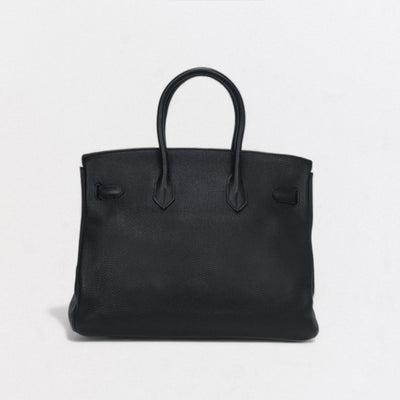 HERMES 헤르메스 Birkin 35 Birkin 35 백 토트백 토고 느와르 블랙 블랙 실버 하드웨어 핸드백