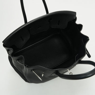 HERMES 헤르메스 Birkin 35 Birkin 35 백 토트백 토고 느와르 블랙 블랙 실버 하드웨어 핸드백