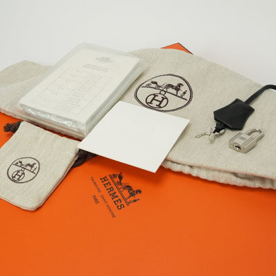 HERMES 헤르메스 Birkin 35 Birkin 35 백 토트백 토고 느와르 블랙 블랙 실버 하드웨어 핸드백