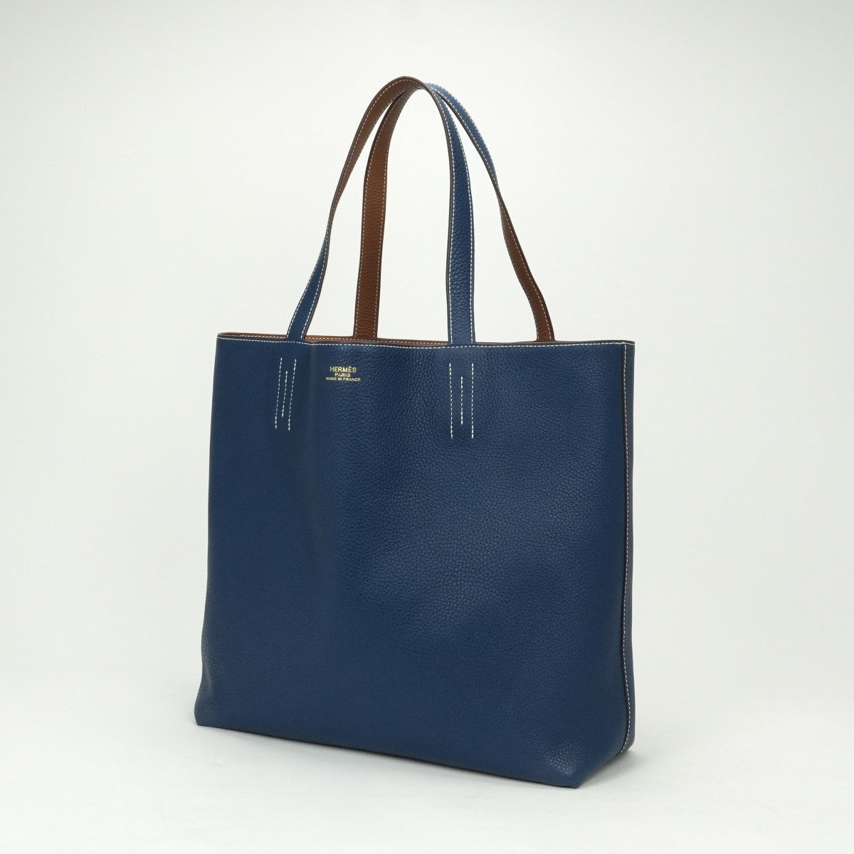 HERMES 헤르메스 Double sens 36 Double sens 36 더블 센스 36 Double sens 45 가방 토트백 토리옹 클레망스 골드 골드 딥 블루 브라운 브라운 블루 블루 핸드백 리버시블