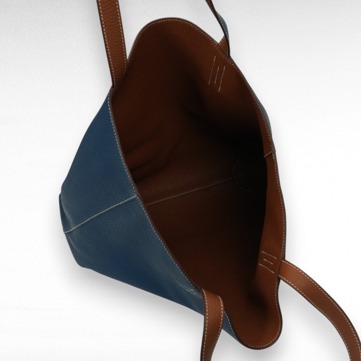 HERMES 헤르메스 Double sens 36 Double sens 36 더블 센스 36 Double sens 45 가방 토트백 토리옹 클레망스 골드 골드 딥 블루 브라운 브라운 블루 블루 핸드백 리버시블