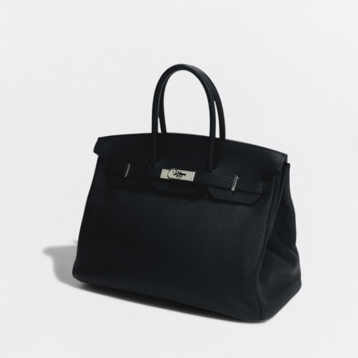 HERMES 헤르메스 Birkin 35 Birkin 35 백 토트백 토고 느와르 블랙 블랙 실버 하드웨어 핸드백