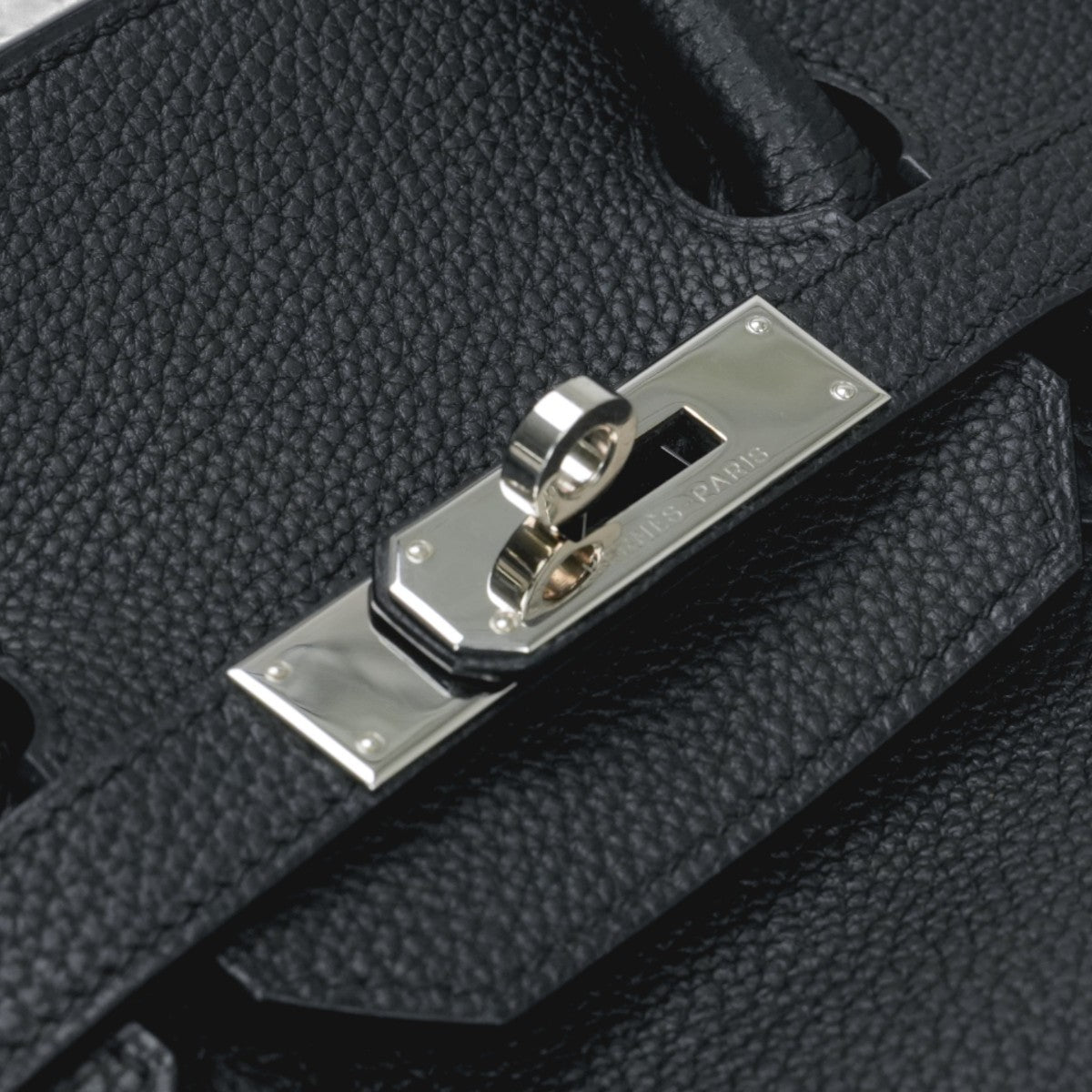 HERMES 헤르메스 Birkin 35 Birkin 35 백 토트백 토고 느와르 블랙 블랙 실버 하드웨어 핸드백